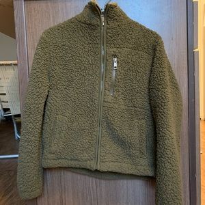 Olive Green Puff Jacket